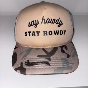 Tan Camo Trucker Hat